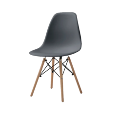 Comedor Nórdico Gris Ébano con 4 sillas eames