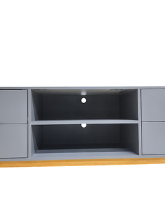 Imagen de Mueble TV Bolonia Madera y Gris - 155 cm / 60 pulgadas