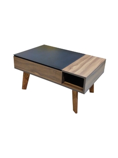 Mesa de Centro Yoko Nogal y Negro - comprar en línea