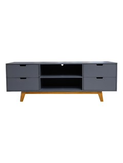 Mueble TV Bolonia Madera y Gris - 155 cm / 60 pulgadas