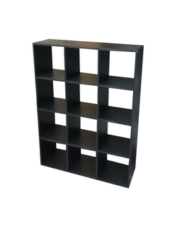 Librero Organizador Multiusos Negro 12 Cubos - comprar en línea