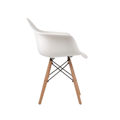 Silla Minimalista Eames Descansabrazos Blanca en internet