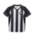 Camisa de futebol Botafogo temporada 2023 com escudo emborrachado no lado esquerdo, gola redonda, material em poliéster e Listras horizontais pretas e brancas