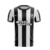 Camisa Botafogo modelo Torcedor produzida pela Reebok ano de 2023/24 nas cores preta e branca, com escudo da estrela solitária bordado ao lado esquerdo do peito e na sua esquerda em bordado a marca da fornecedora de uniformes com a gola redonda na cor pre