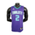 Regata Basquete NBA do Charlotte Hornets Cor Roxa. com a logotipo da Jordan no lado direito do peito, com nomes e números na frente e nas costas em branco, gola em V.