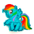 My little pony rainbow dash - Piñata Personalizada (sin relleno)