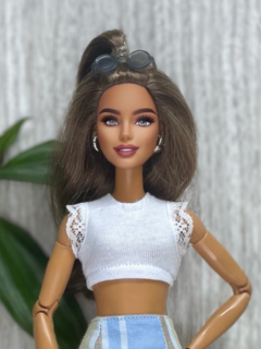 Top com Rendinha - AELA DOLL STORE