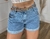 SHORT MOM ANDREA MARMORIZADO C/ CINTO - escada jeans wear