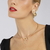 Brinco Ear Cuff 2 em 1 Asa com Zircônias Brancas Banhado a Ouro - comprar online