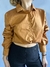 CAMISA CROP CAMEL CON LAZO LAS LISI T.M