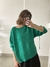 SWEATER VERDE ESMERALDA TEJIDO CON TIRITAS PRIMARK T.S (NUEVO)