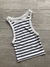 MUSCULOSA TOP RAYADO MORLEY BLANCO CON RAYAS AZULES T.S PRIMARK (NUEVO) - tienda online