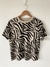 REMERA BASICA ZEBRA BEIGE Y NEGRA PRIMARK T.M (NUEVO)