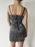 VESTIDO ANIMAL PRINT GRIS Y NEGRO · GUESS · T.S - tienda online