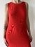 VESTIDO DE MORLEY LARGO ROJO NUEVO BASEMENT T.L - comprar online