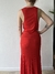 Imagen de VESTIDO DE MORLEY LARGO ROJO NUEVO BASEMENT T.L