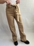 PANTALÓN DE JEAN BEIGE CON LAZO PB DENIM T.40 - comprar online