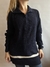 SWEATER AZUL CON CIERRE CUELLO T BY TALBOTS T.L