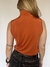 TOP NARANJA CON CUELLO DE LYCRA DELUCCA T.2 - findeferia