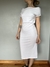 VESTIDO MIDI BLANCO ALGODON · ZARA · T.L - comprar online