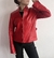 CAMPERA BIKER ROJA DE CUERO LOPEZ TAIBO T.S en internet