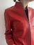 CAMPERA BIKER ROJA DE CUERO LOPEZ TAIBO T.S