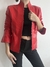 Imagen de CAMPERA BIKER ROJA DE CUERO LOPEZ TAIBO T.S