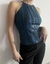 MUSCULOSA DE LYCRA AZUL ESTAMPA LA FERIA T.S/M - comprar online