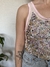 TOP MUSCULOSA ROSA TUL CON MOSTACILLAS FLORES • MARIA VAZQUEZ T.1 - tienda online