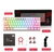 Imagem do REDRAGON Fizz K617 RGB USB Mini Teclado Mecânico para Jogos Interruptor Vermelho 61 Teclas Cabo destacável com fio, portátil para viagens