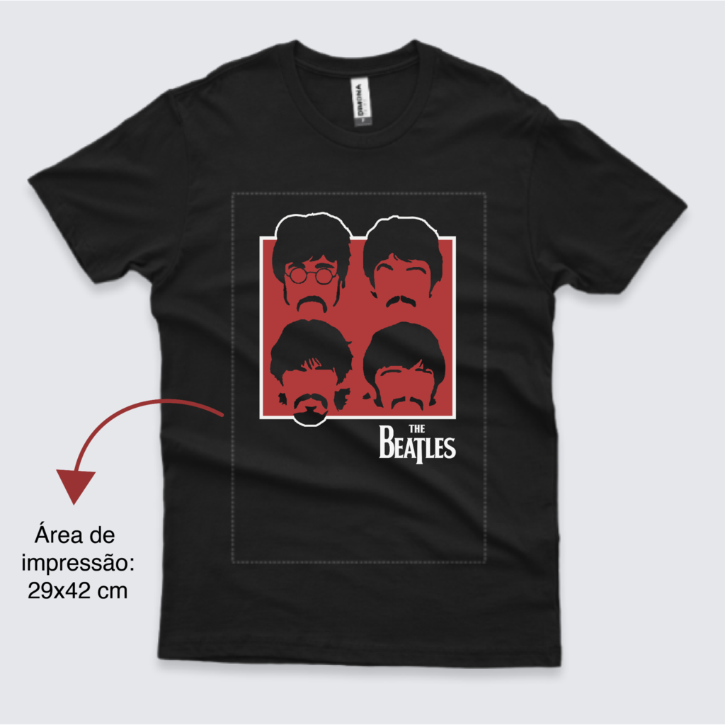 Preços baixos em Tamanho Regular de Algodão The Beatles Blusas