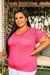 Blusa Simo SVZ Manga Curta Plus Size Pink G1 - comprar online