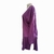 Cardigan Plus Size Feminino Malha Canelada Manga Longa Roxo G3 - Roupas da Zu