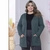 Cardigan Plus Size Feminino Malha Tricot Manga Longa Verde G2 - Roupas da Zu