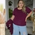 Conjunto Twin set Plus Size Tricô Pipoca Bordô 2 peças. G2 - comprar online