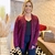 Cardigan Plus Size Feminino Jackard Tricot Manga Longa Bicolor G3 - loja online