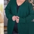 Cardigan Aberto Pipoca Plus Size Feminino Manga Longa Verde Escuro G3 - comprar online