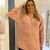 Casaco Pipoca Plus Size Feminino Manga Longa Rosé G3 - Roupas da Zu