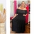 Vestido Longo Plus size Preto 46 ao 54 - Ombro a Ombro - comprar online