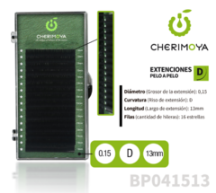 PESTAÑAS PELO A PELO / CHERIMOYA 0.15 D 13MM # BP41513