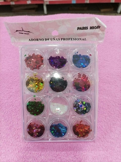 GLITTER DECORATIVO PARA UÑAS/ PARIS NIGHT #21013