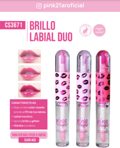 BRILLO LABIAL DUO GLOSS MAGIC / PINK 21 #CS3671