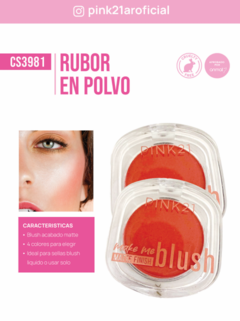 RUBOR EN POLVO MAKE ME BLUSH / PINK 21 # CS3981