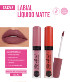 LABIAL LIQUIDO EFECTO MATTE STAY WITH ME 24HRS / PINK 21 # CS4246