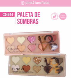 PALETTA SOMBRA DE OJOS IT´S LOVE / PINK 21 # CS4644