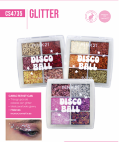 SOMBRA DE OJOS CON GLITTER DISCO BALL / PINK 21 # CS4735