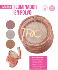 ILUMINADOR EN POLVO 3 EN 1 TRIO / PINK 21 # CS4898