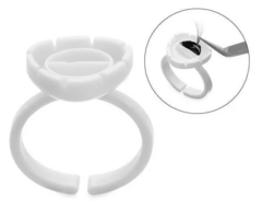 ANILLO PARA PEGAMENTO EXTENSION DE PESTAÑAS X 100U # KHJZ - tienda online