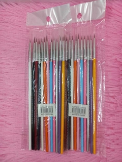 Set de Pinceles Liner Color x12u - comprar online