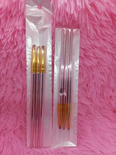 Set de Pinceles para gel/Poligel x3U #2621-20 - comprar online